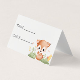 Tarjeta Cute Safari, vegetación animal, ducha de bebé