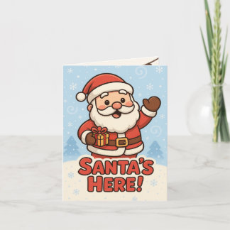 Tarjeta Cute Santa Christmas