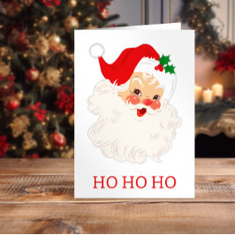 Tarjeta Cute Santa Ho Ho Ho Ho