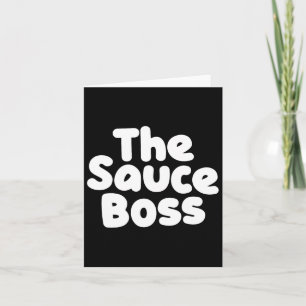 Tarjeta Cute Sauce Jefe Chef Bbq Cocina Cocina Humorística