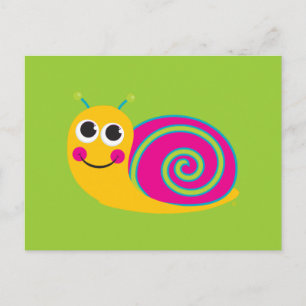 Tarjeta Cute Snail