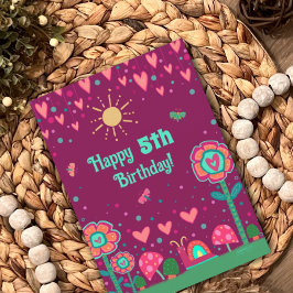 Tarjeta Cute Snail Personalizable Age Fun Birday Card
