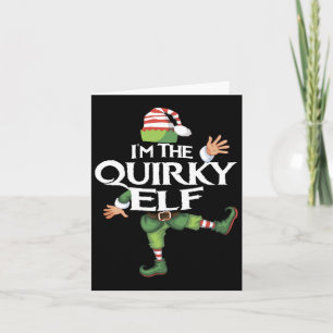 Tarjeta Cute, soy el Navidad de la familia Quirky Elf