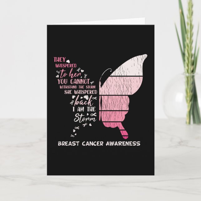 Tarjeta Cute, soy la tormenta sobreviviente de un guerrero (Anverso)