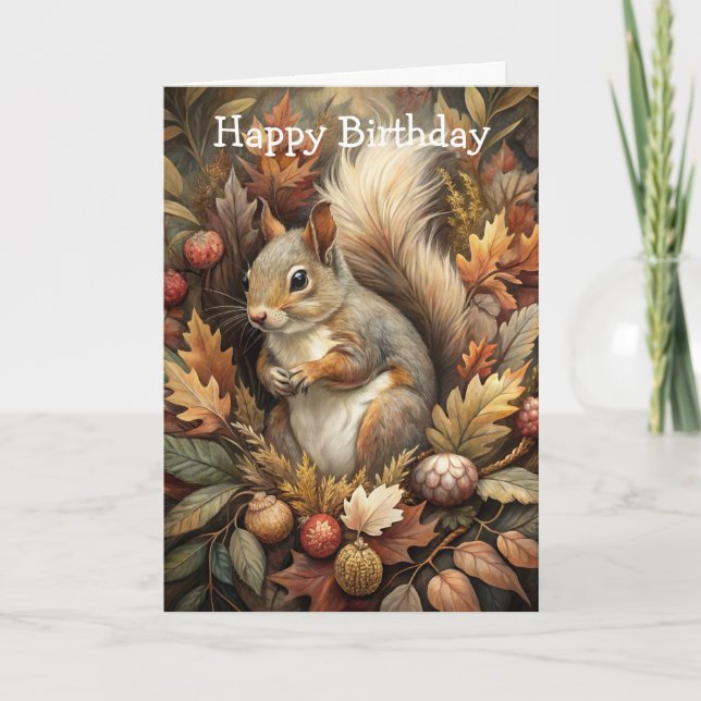 Tarjeta Cute Squirrel (Anverso)
