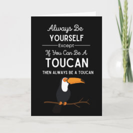 Tarjeta Cute Toucan Cards Bird Funny Animal Tropical