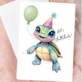 Tarjeta Cute Turtle Blank Card - Shellebrate