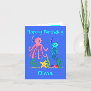 Tarjeta Cute Under the Sea