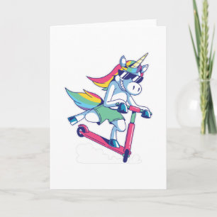 TARJETA CUTE UNICORN FIREFIGHER