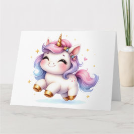 Tarjeta Cute Unicornio