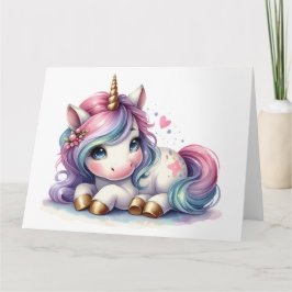 Tarjeta Cute Unicornio