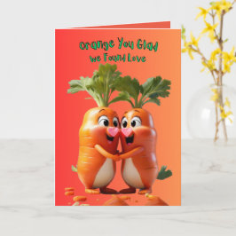 Tarjeta Cute Vegana del Día de San Valentín