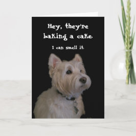 Tarjeta Cute Westie Birthday Card