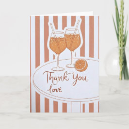 Tarjeta Cute Wine Lover Gift Thank You Love Bridesmaid