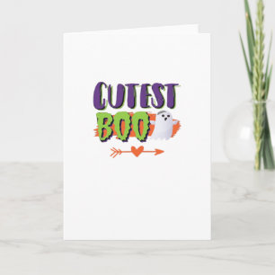 Tarjeta Cutest Boo Halloween Funny Casual