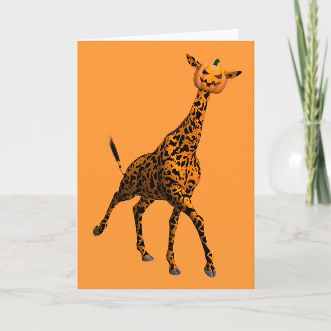 Tarjeta Cutest Halloween Giraffe (Anverso)
