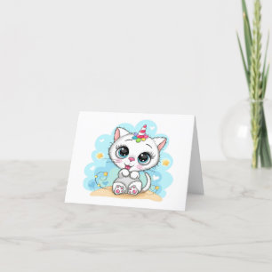 Tarjeta Cutie Kitty Unicorn