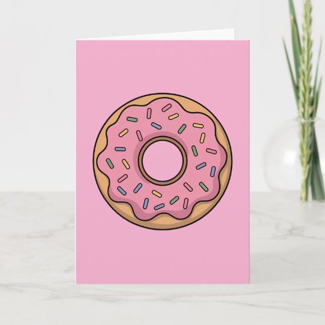 Tarjeta Cuto donut | Niño (Anverso)