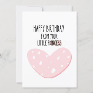 Tarjeta Cuto: Feliz cumpleaños de tu pequeña princesa 