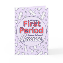 Cuto morado Personalizado Pad Tampon Primer period
