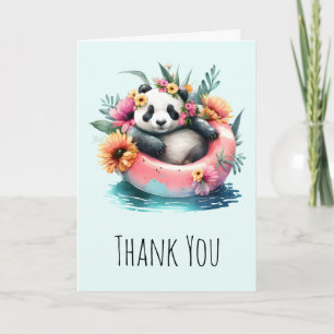 Tarjeta Cuto Panda escalofriante en un metro interno Graci