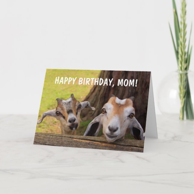 Tarjeta Cuto "Para Mamá" Bebé Cumpleaños (Anverso)