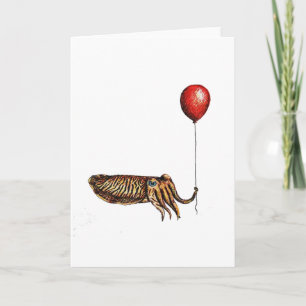 Tarjeta Cuttlefish Birday