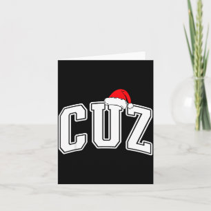 Tarjeta Cuz Claus Navidad Familia Combinada Pijama De Navi