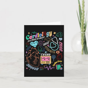 Tarjeta Cvicu Enfermera Cardiaca Anatomía Retro Cardiologí