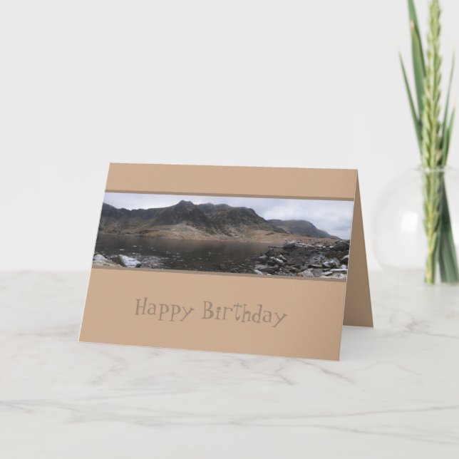 Tarjeta Cwm Idwal Walk, Snowdonia, Gales (Anverso)