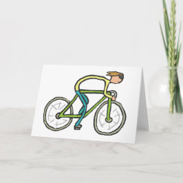 Tarjeta Cycling Stickman