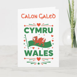 Tarjeta Cymru Red Dragon Wales