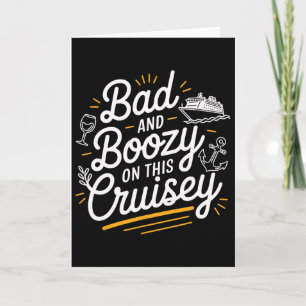 Tarjeta D Boozy En Este Divertido Viaje De Crucero