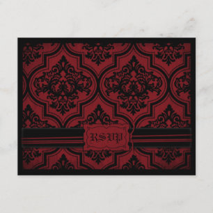 Tarjeta D de RSVP de la novia del vampiro