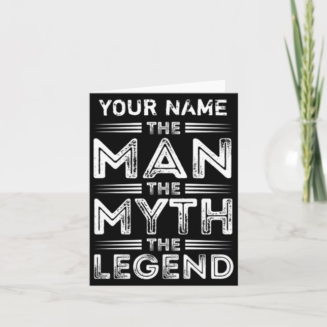 Tarjeta D El Hombre El Mito La Leyenda  (Anverso)