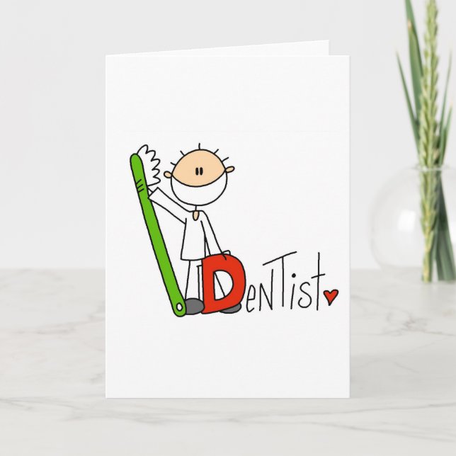 Tarjeta D es para Dentist (Anverso)