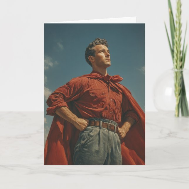 Tarjeta D) Hero Dad (Anverso)