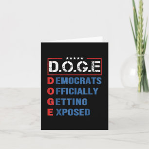 Tarjeta D.o.g.e Doge Departamento De Eficiencia Gubernamen
