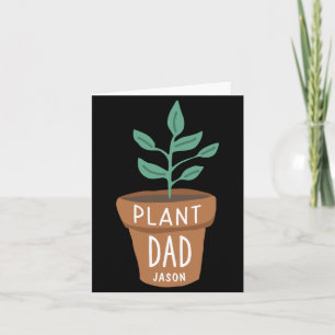 Tarjeta D Papá de las Plantas Jardinería 
