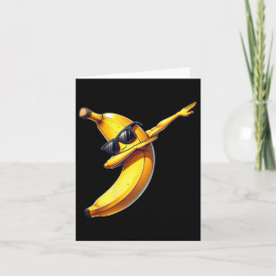 Tarjeta Dab Banana Bailando Dabbing Banana Fruta Meme 1