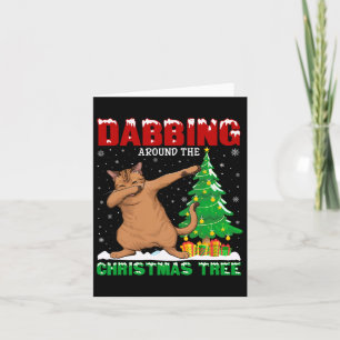 Tarjeta Dabbing Around the Christmas Tree A