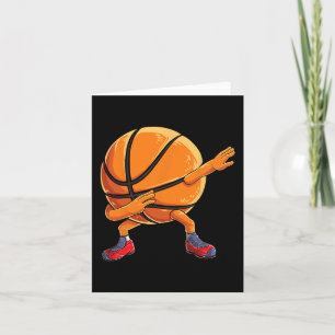 Tarjeta Dabbing Ball Fun Bola de baloncesto Hombres Deport