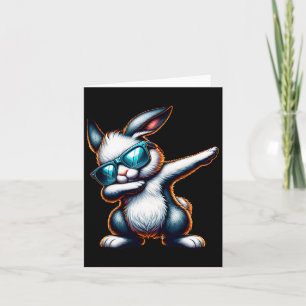 Tarjeta Dabbing Bunny Funny Easter Bunny