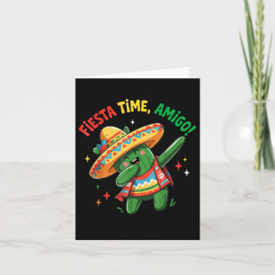 Tarjeta Dabbing Cactus Funny Cinco De Mayo Niños Hombres M