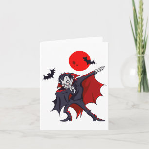 Tarjeta Dabbing Dracula Vampiro Halloween Count Dabula Gif