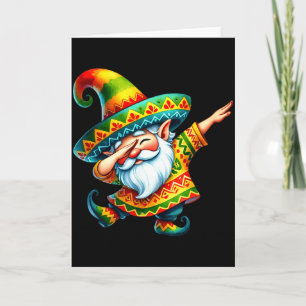 Tarjeta Dabbing Gnomos Mexicanos Sombrero Cinco De Mayo Fi