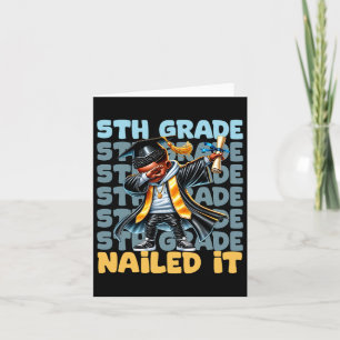 Tarjeta Dabbing Graduation Boy 5º Grado Nilculado Cl De 2