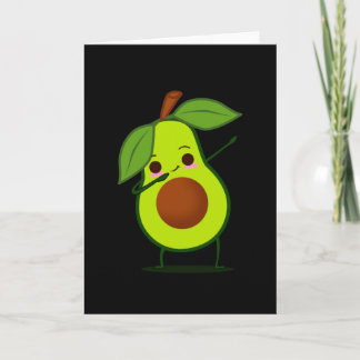 Tarjeta Dabbing Green Aguacate Dab Funny Fruto de Baile