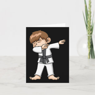 Tarjeta Dabbing Karate Funny Personalizado de Artes Marcia