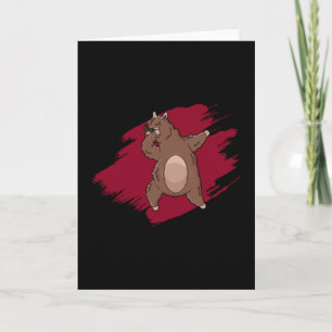 Tarjeta Dabbing Lama Dab Alpaca Niños graciosos dan idea d